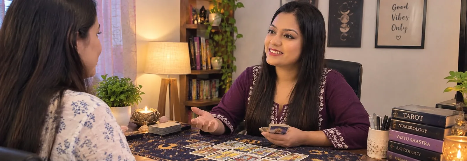 Anjali doing a personal consultation